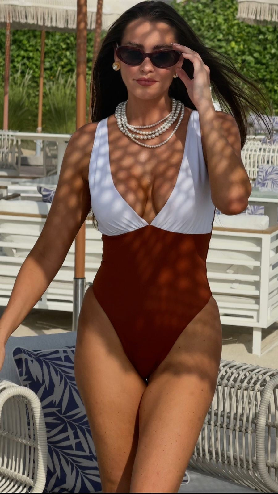 Capri V-Neck Swimsuit