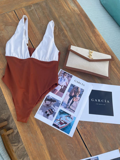 Capri V-Neck Swimsuit
